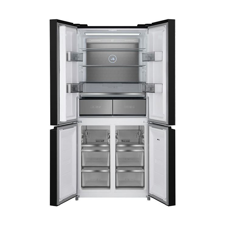 Холодильник Weissgauff WCD 590 NoFrost Inverter Premium BioFresh Black Glass 2