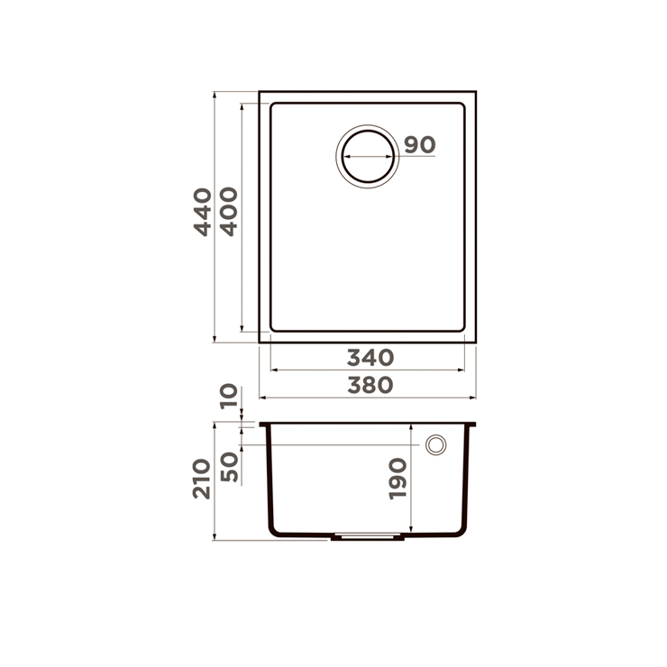 Кухонная мойка Omoikiri Bosen 38-U-WH (белый) 6