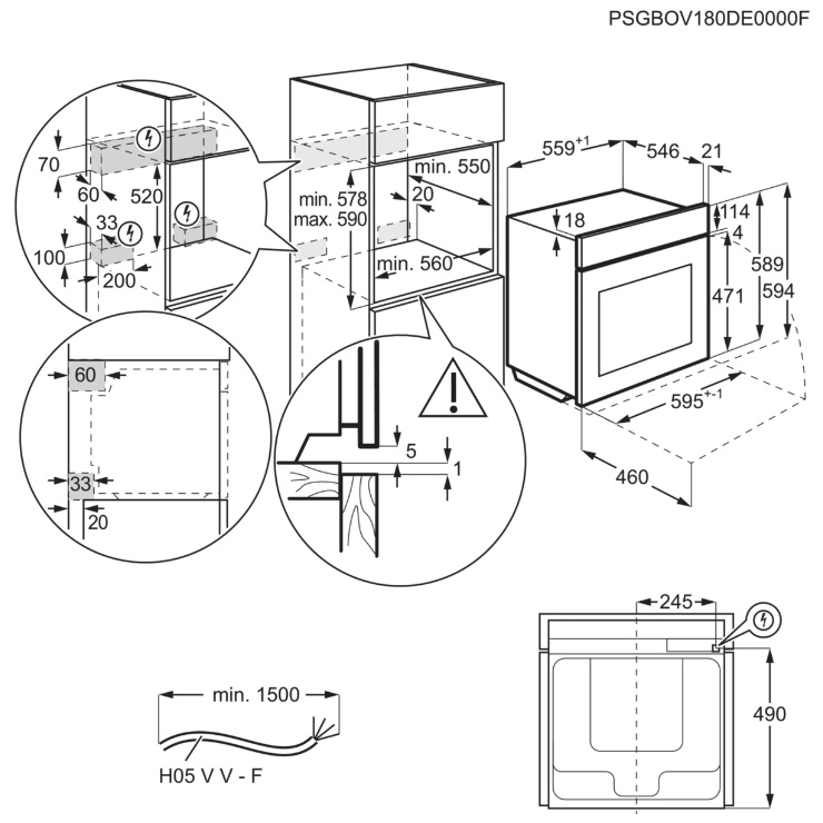 Электрический духовой шкаф Electrolux OKF5C70X 4