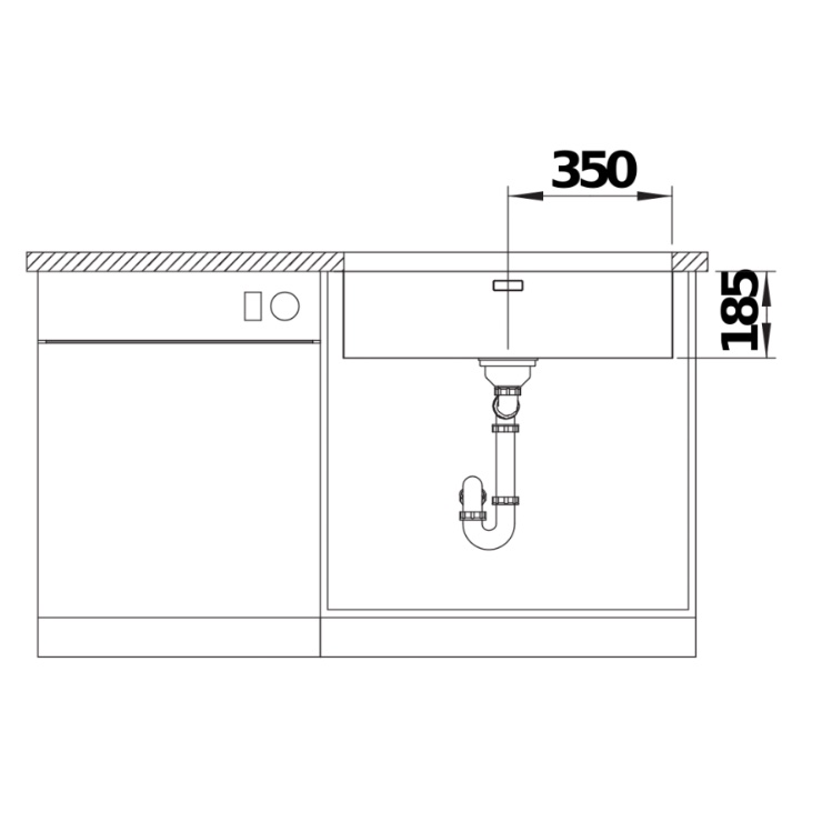Кухонная мойка Blanco SOLIS 700-U  полированная 526125 2