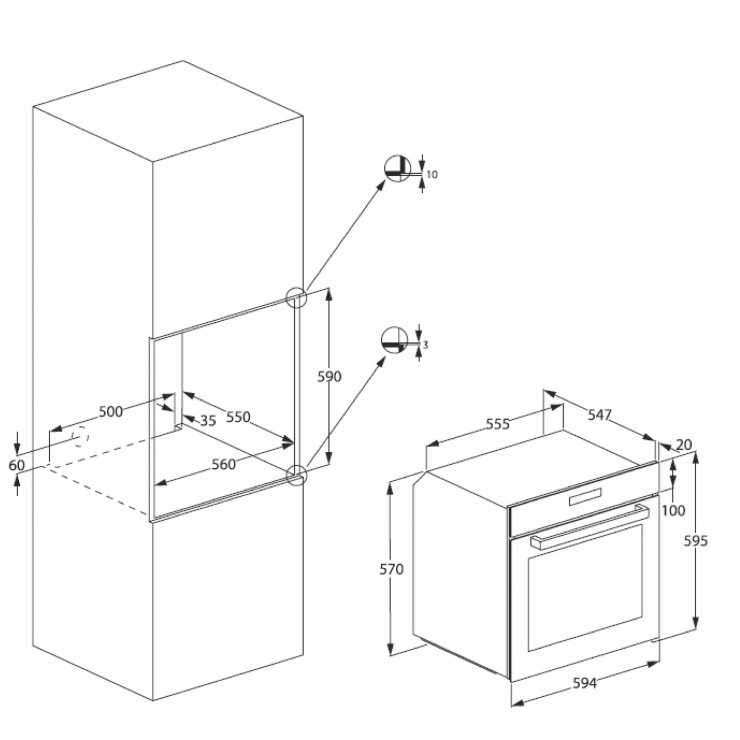 Электрический духовой шкаф Beko ORE27205C 2