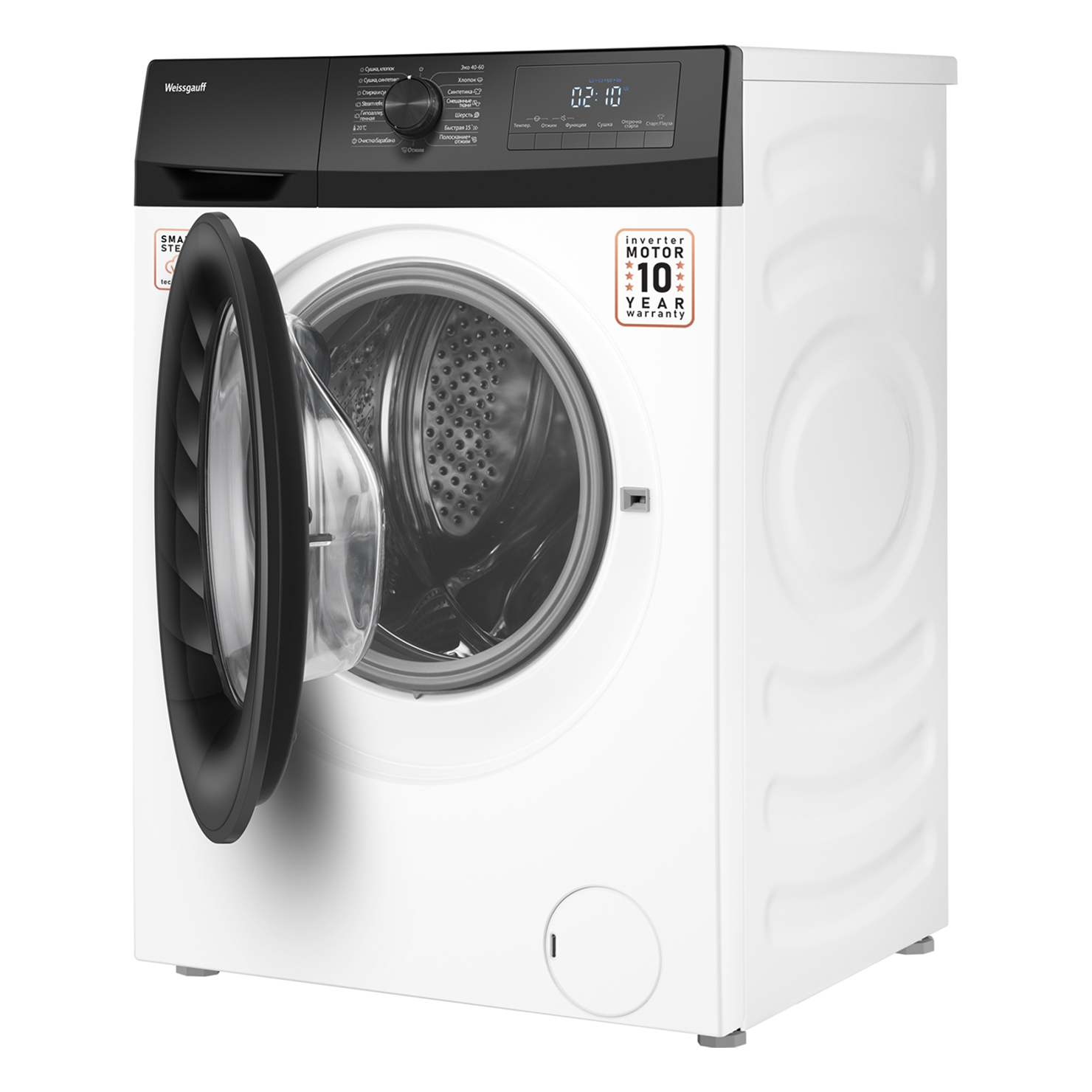 Стирально-сушильная машина Weissgauff WMD 6148 DC INVERTER STEAM 6