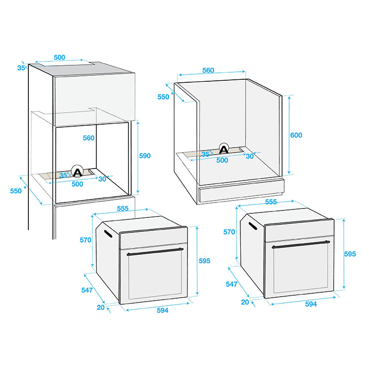 Электрический духовой шкаф Beko BIM24301ZGCS 2