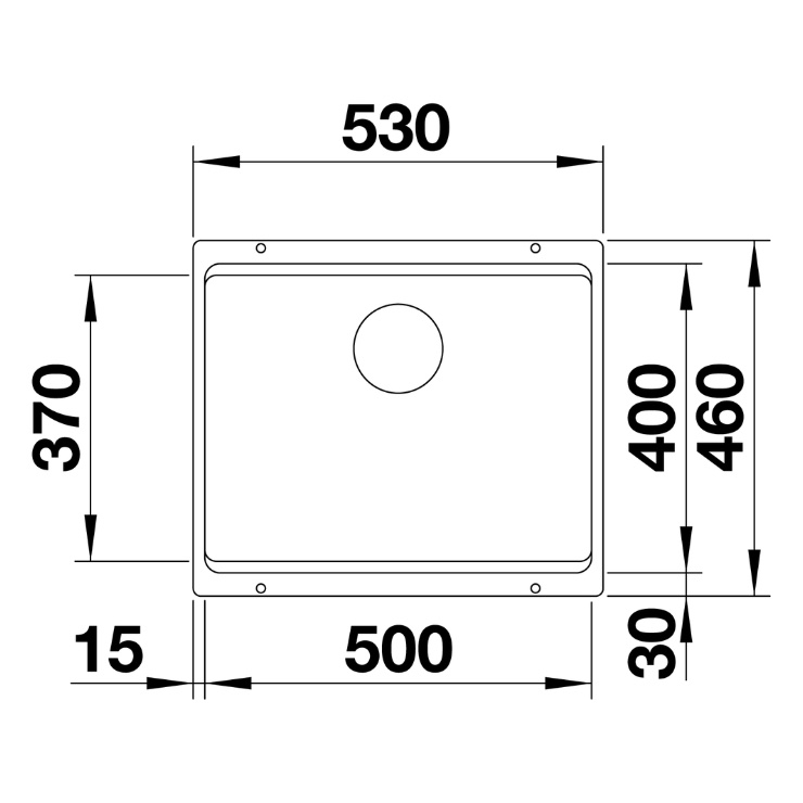 Кухонная мойка Blanco ETAGON 500-U темная скала 522228 6