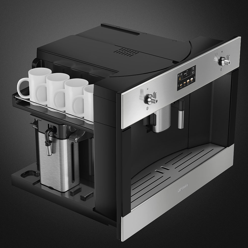 Встраиваемая кофемашина Smeg CMS4303X 2