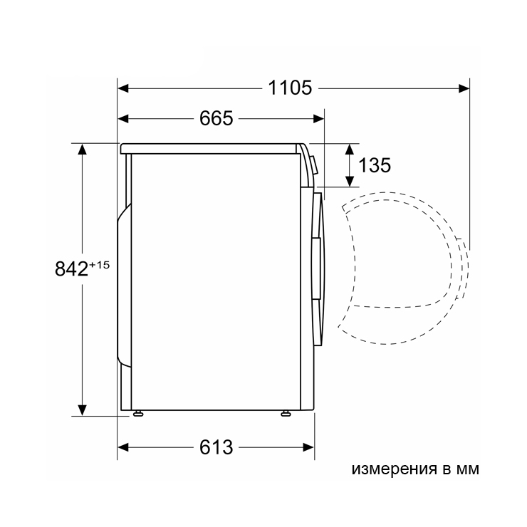 Сушильная машина Bosch WTH85V0GPL 6