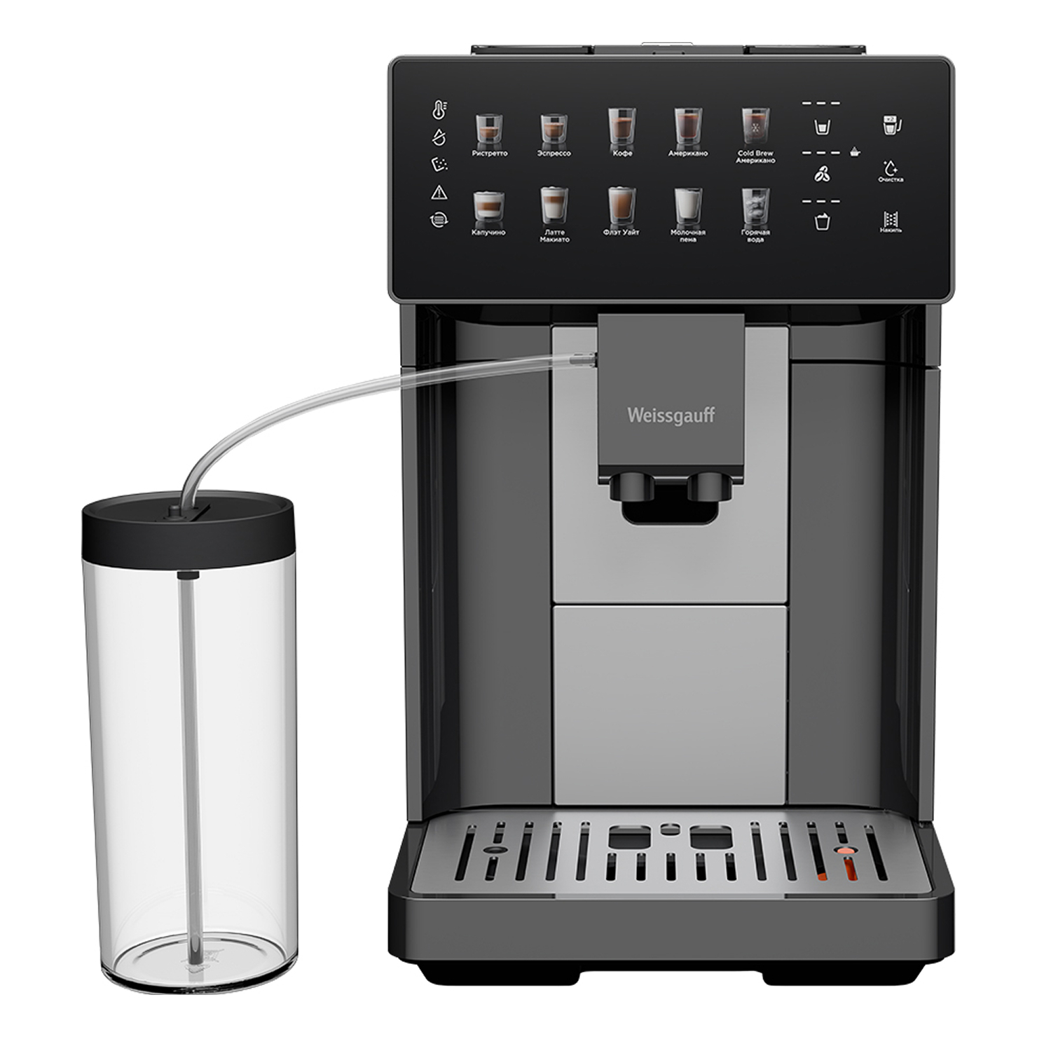 Кофемашина Weissgauff WCM-365 Automatic ColorTouch Cappuccino Nero 2