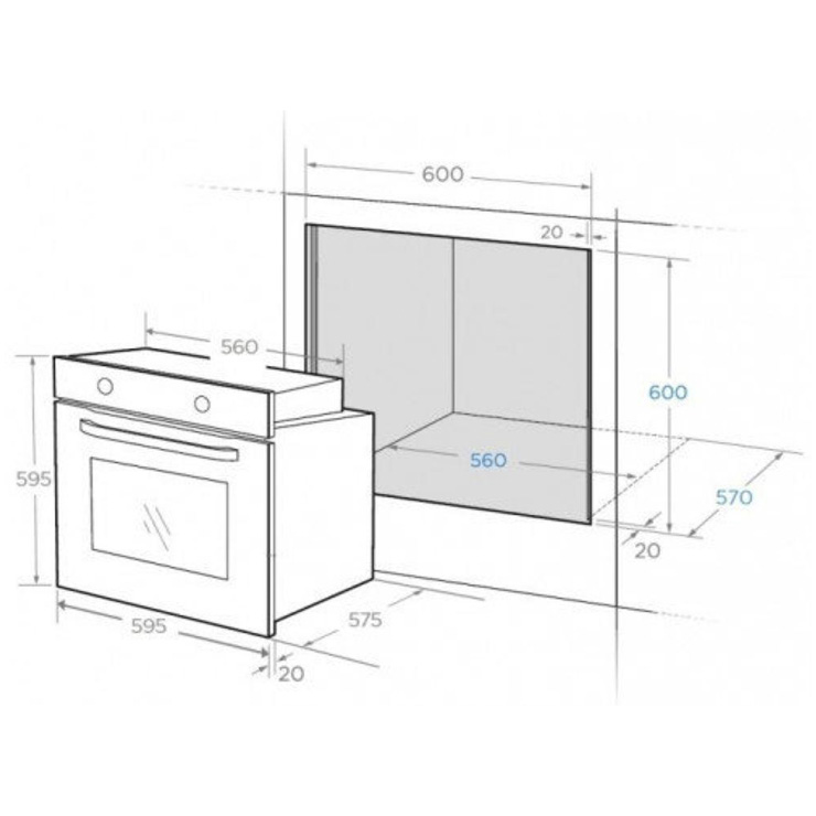 Электрический духовой шкаф MIDEA MO 68100 GW 2
