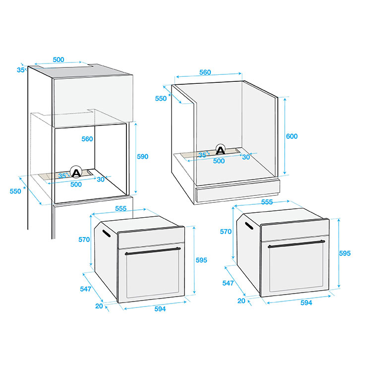 Электрический духовой шкаф Beko BIM24301BGCS 2