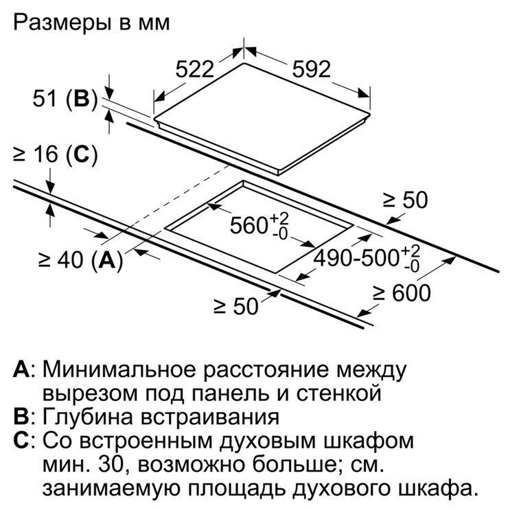 Индукционная панель Bosch PUF611FC5E 3