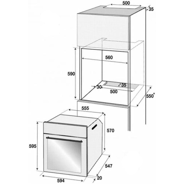 Электрический духовой шкаф Beko OIM27201A 2