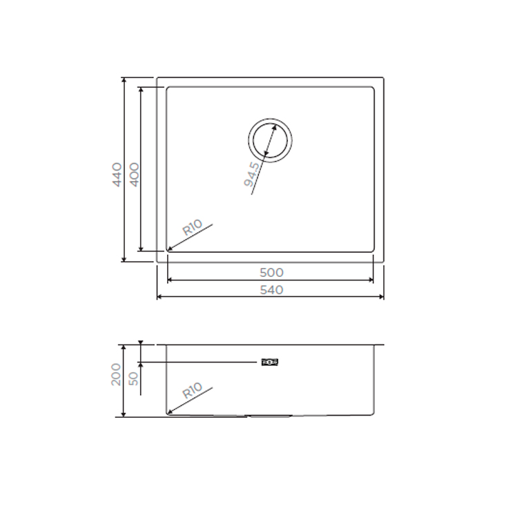 Кухонная мойка Omoikiri Taki 54-U/IF-GM (4973107) 3