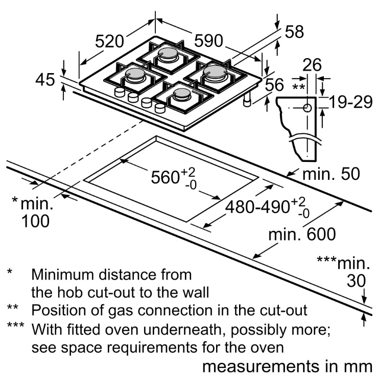 Газовая панель Bosch PPP6A2B90R 4