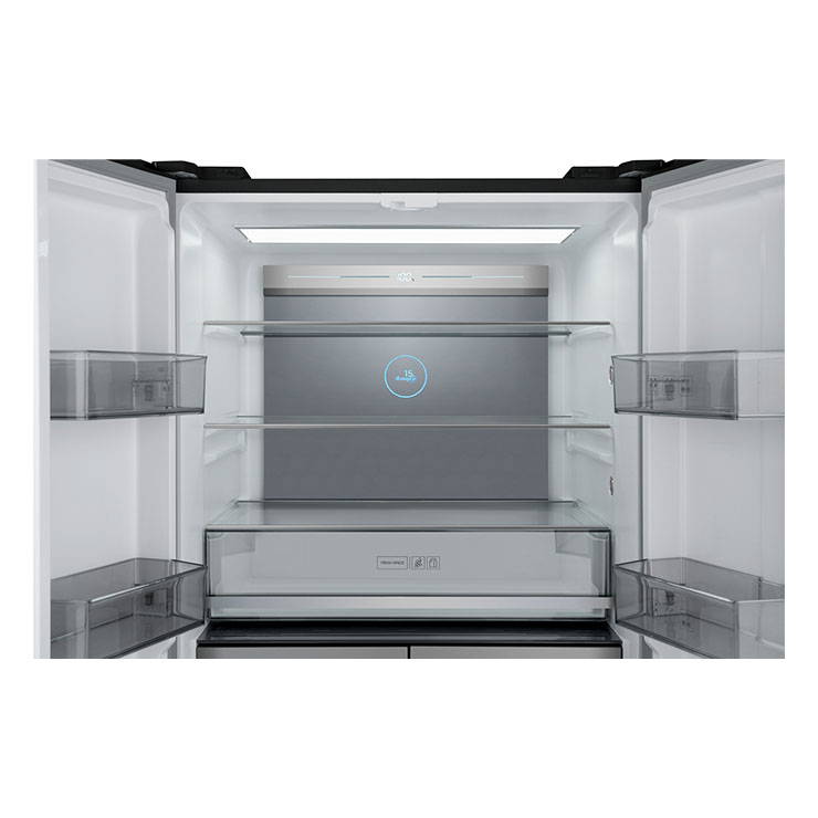 Холодильник Weissgauff WCD 590 NoFrost Inverter Premium Biofresh Inox Glass 5