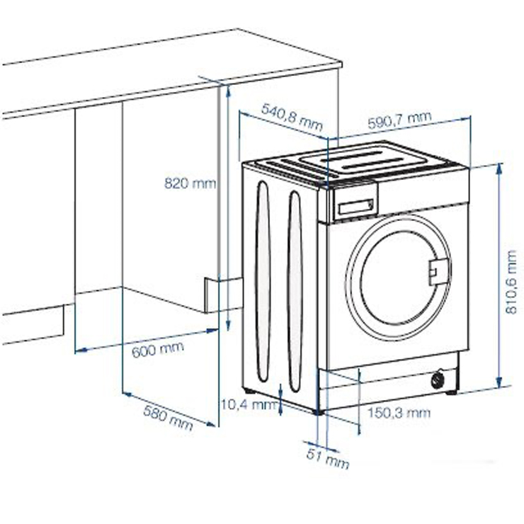 Стирально-сушильная машина Beko WDI85143 2
