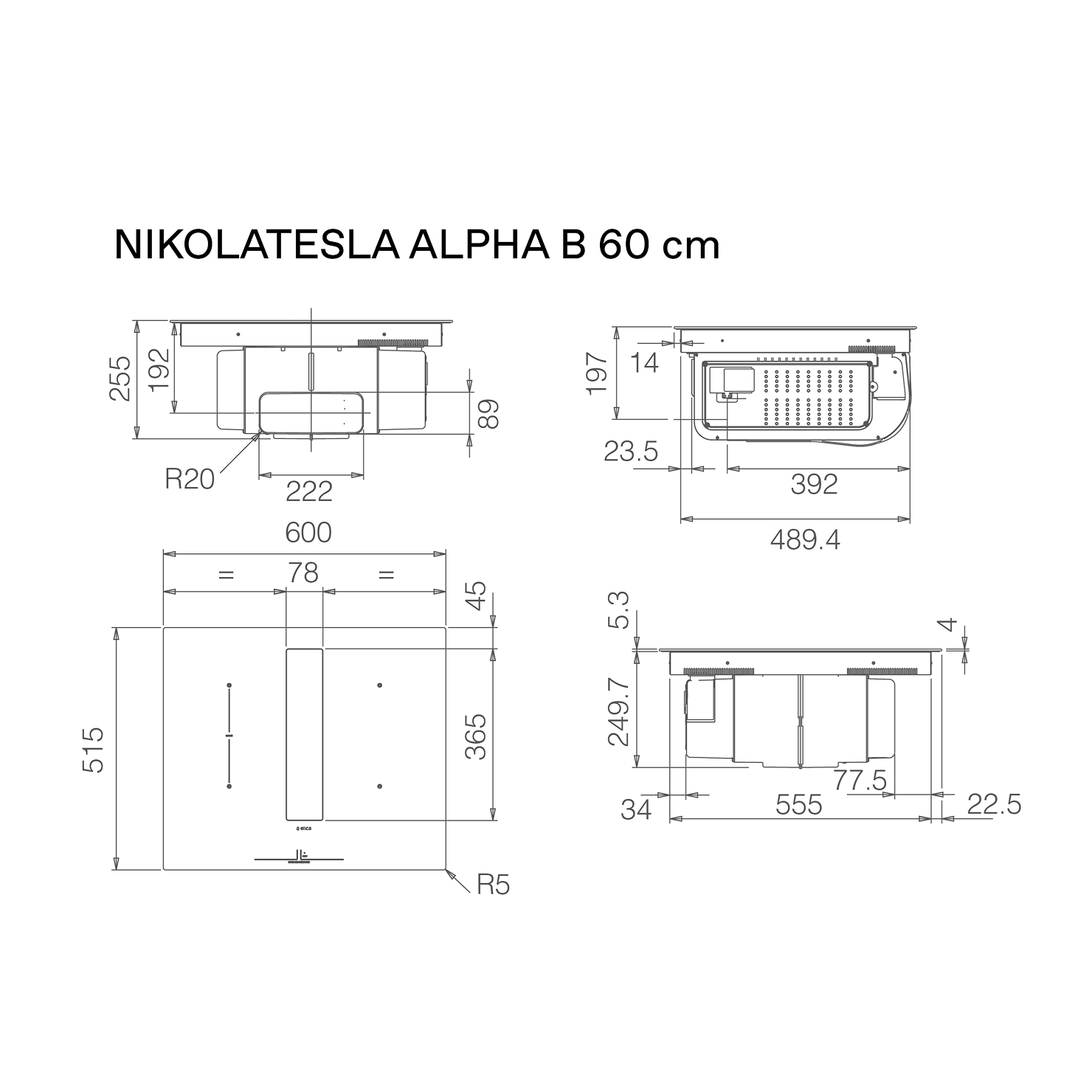 Индукционная панель Elica NikolaTesla Alpha B BL/A/60 4