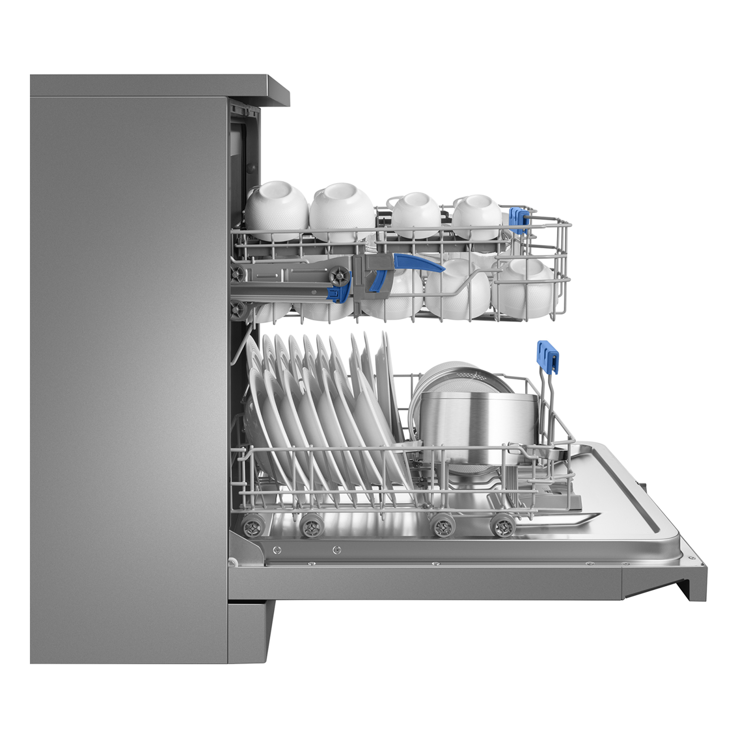 Отдельностоящая посудомоечная машина Weissgauff DW 6039 Touch Dual Wash Inox 6