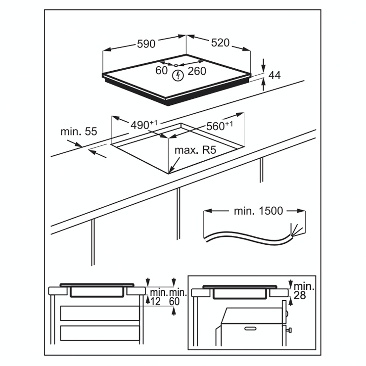 Индукционная панель Electrolux IPE6443WFV 3