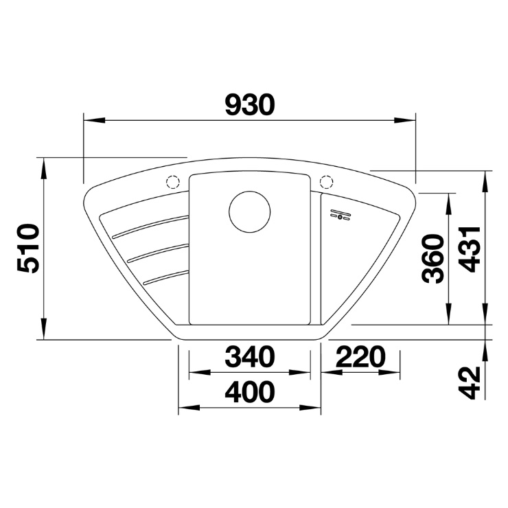 Кухонная мойка Blanco ZIA 9 E жасмин 514759 2