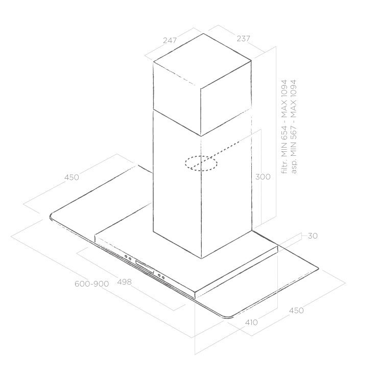 Вытяжка Elica FLAT GLASS PLUS IX/A/90 3