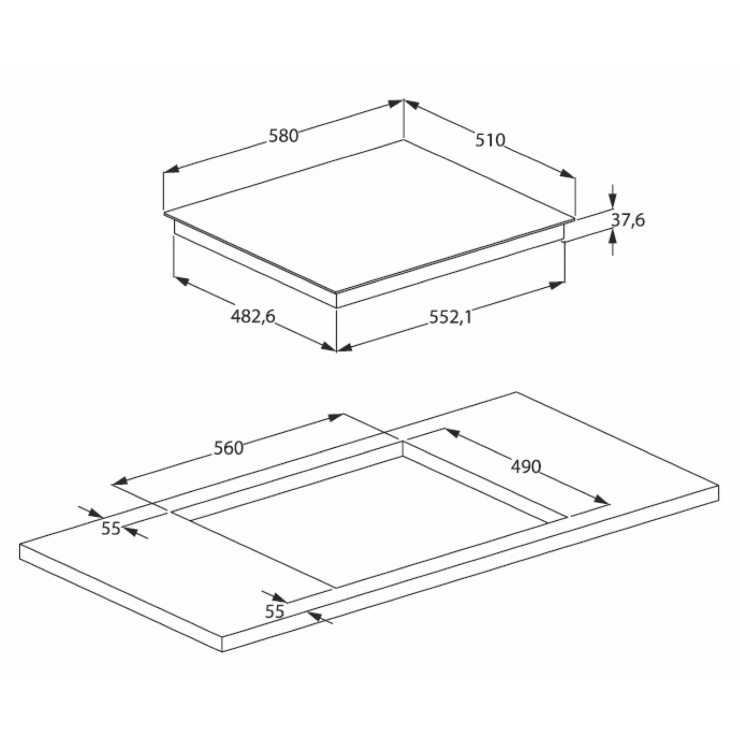 Электрическая панель Beko HIC64503TX 2
