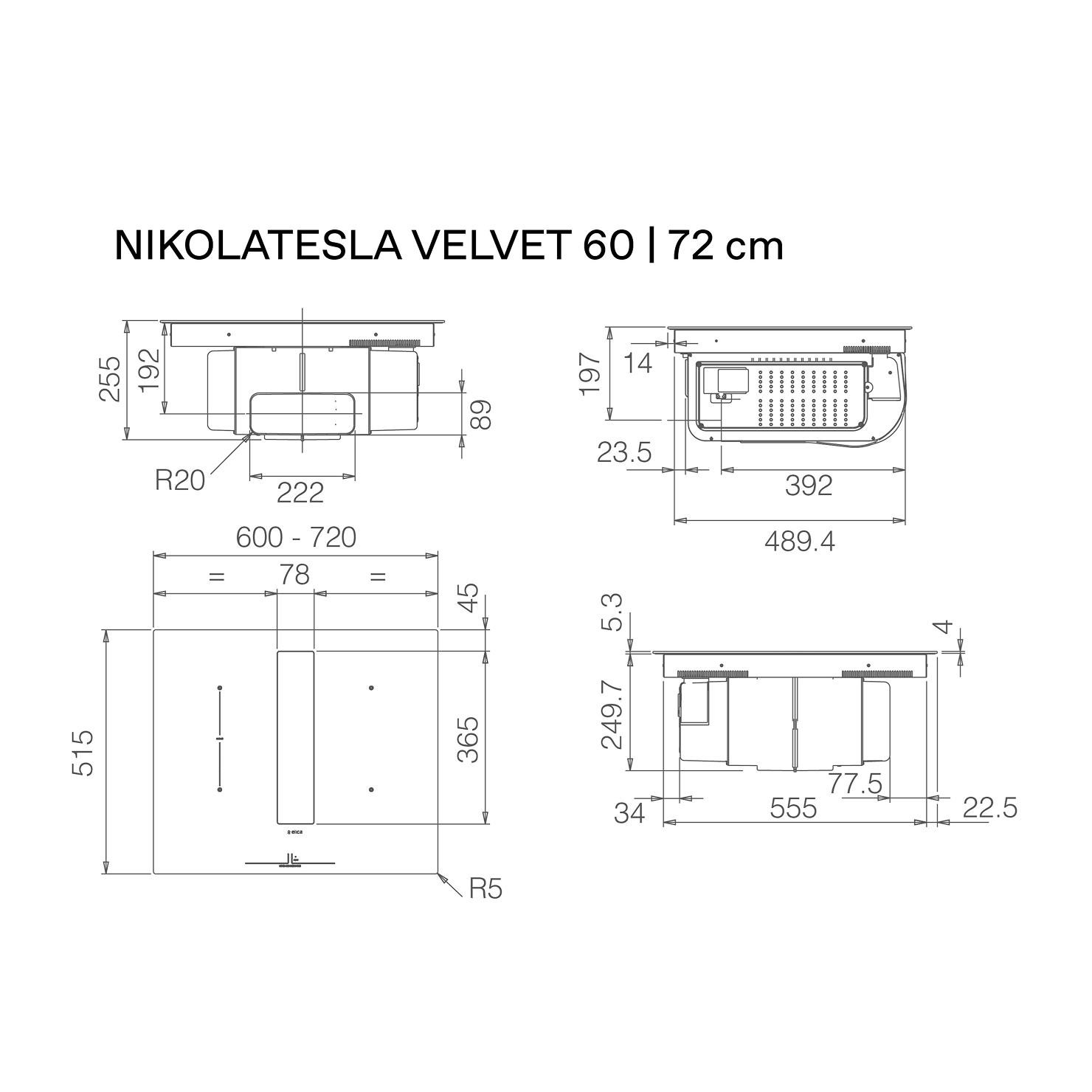 Индукционная панель Elica NikolaTesla Velvet BL/A/60 4
