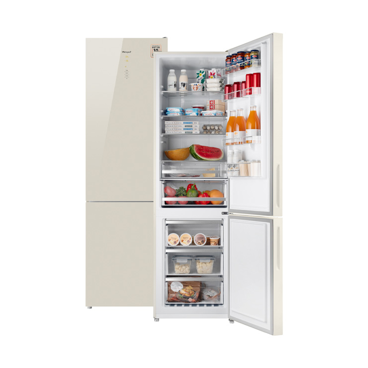 Холодильник Weissgauff WRK 2000 D Full NoFrost Inverter Beige Glass 2