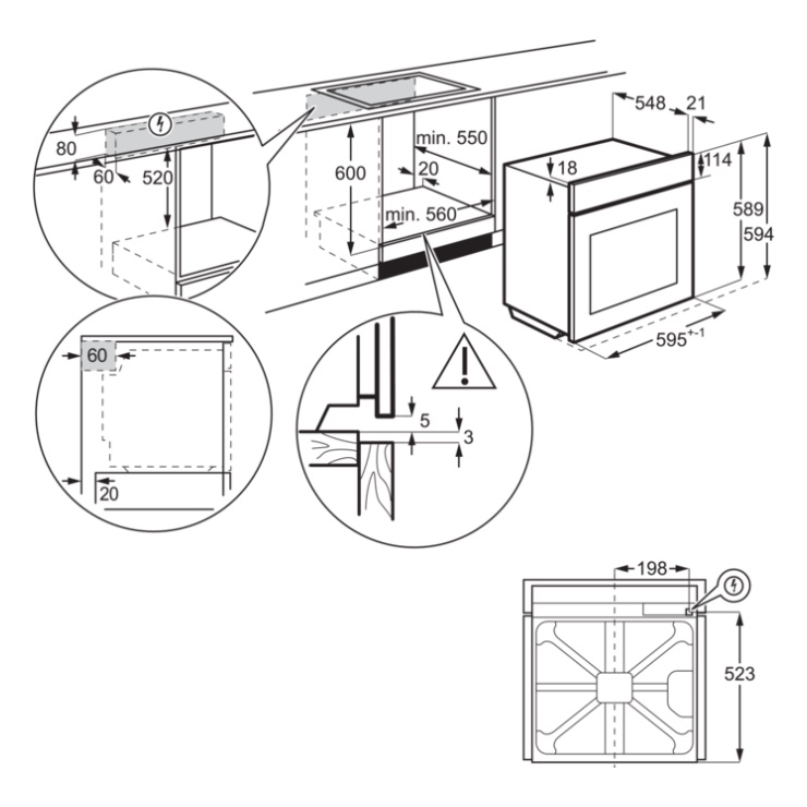 Электрический духовой шкаф Electrolux OKD5H40X 3