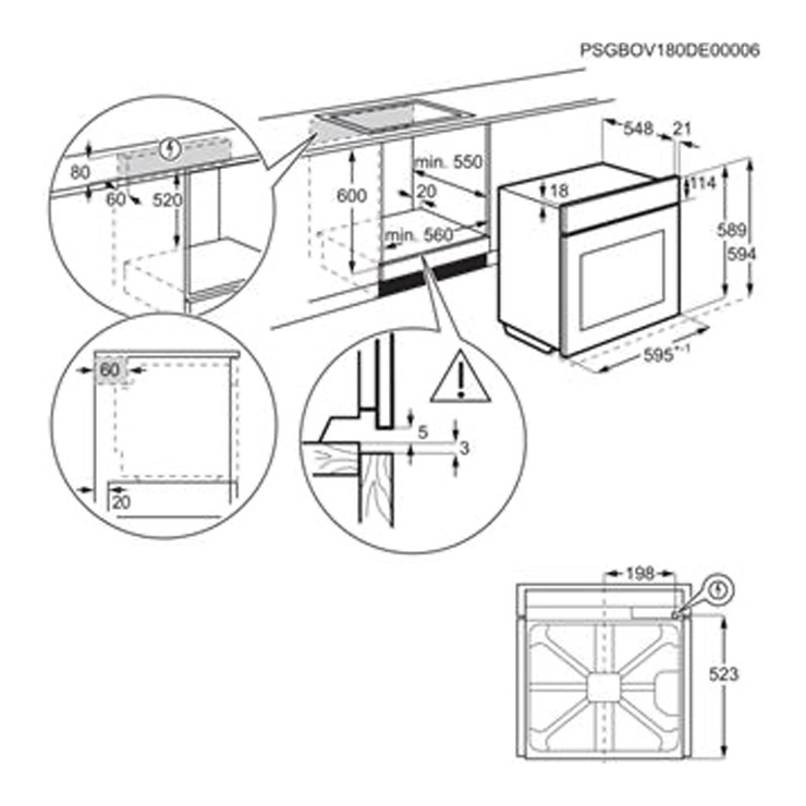 Электрический духовой шкаф Electrolux OPEB2650R 5
