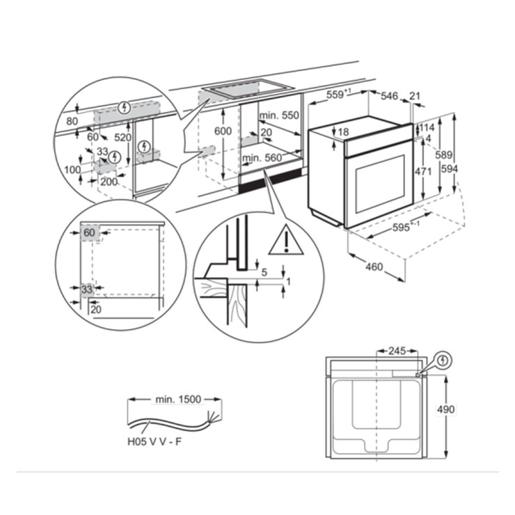 Электрический духовой шкаф Electrolux OKD5C51Z 6