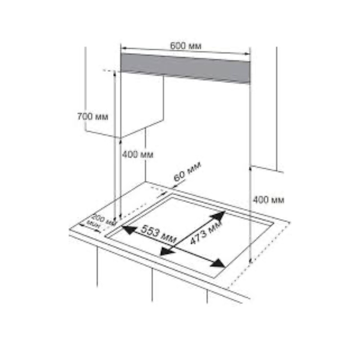 Газовая панель MIDEA MG640W 2