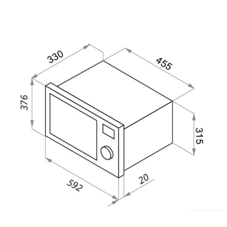 Микроволновая печь встраиваемая MAUNFELD JBMO.20.5S 4