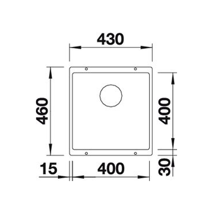 Кухонная мойка Blanco Rotan 400-U 526097 (черный) 3