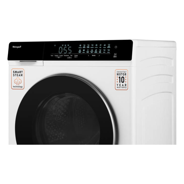 Стирально-сушильная машина Weissgauff WMD 788 Touch Inverter Steam 2