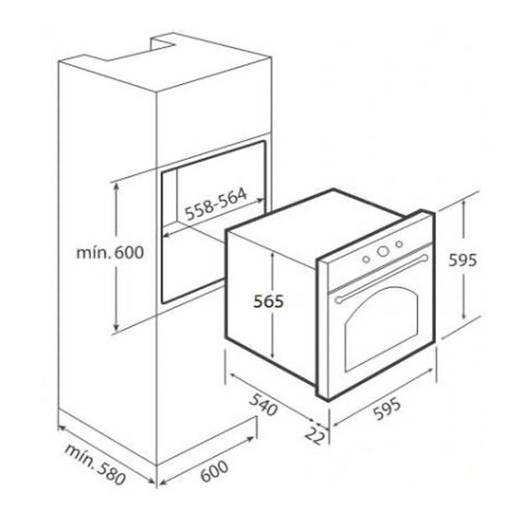 Электрический духовой шкаф TEKA HR 650 AG B
