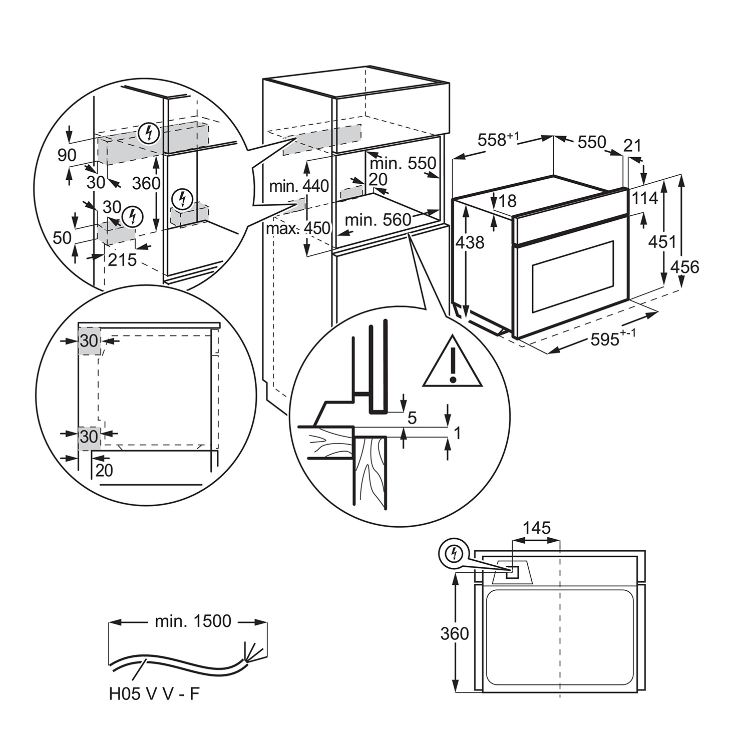 Компактный духовой шкаф Electrolux LVL8E09Z 7