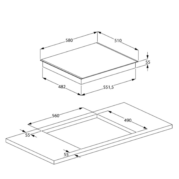 Индукционная панель  Beko HII 64400 AT 3