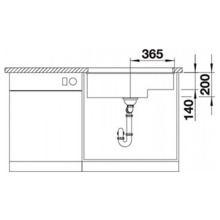 Кухонная мойка Blanco SUBLINE 700-U LEVEL темная скала 518973 3