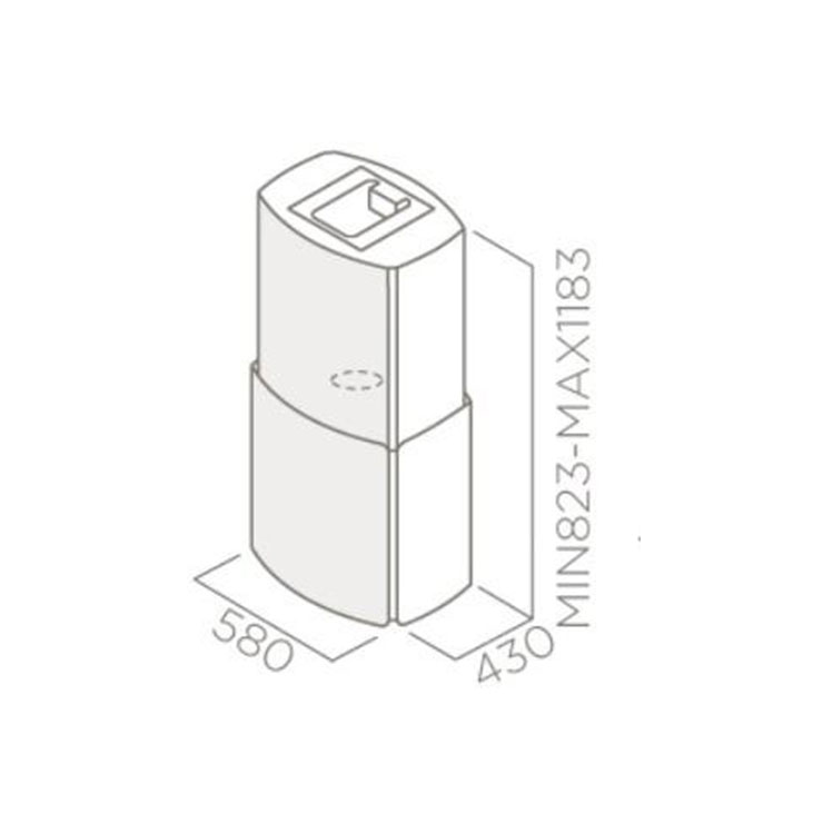 Вытяжка Elica CHROME EDS IX A/58 3