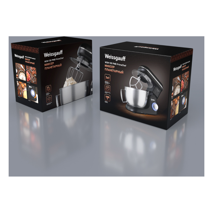 Миксер планетарный Weissgauff WSM 130 PMB Prime Chef 9