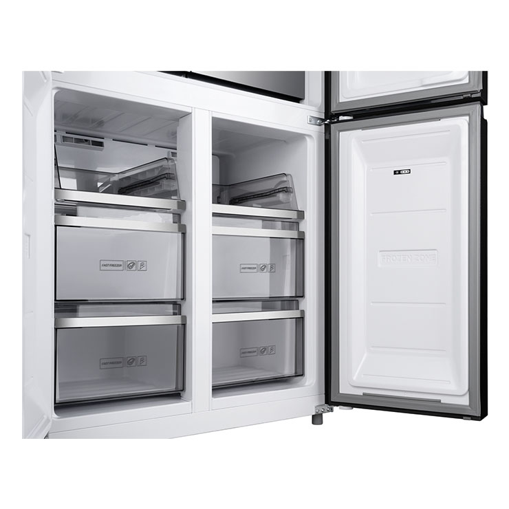 Холодильник Weissgauff WCD 590 NoFrost Inverter Premium Biofresh Inox Glass 4