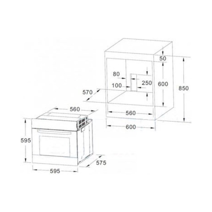 Электрический духовой шкаф Akpo PEA 7008 MED01 BL 5