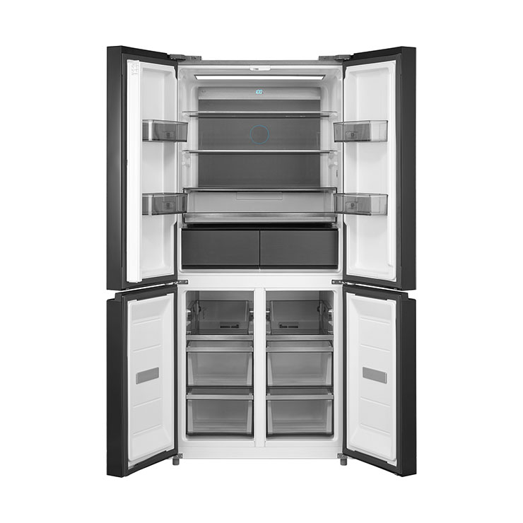 Холодильник Weissgauff WCD 590 NoFrost Inverter Premium Biofresh Inox Glass 2