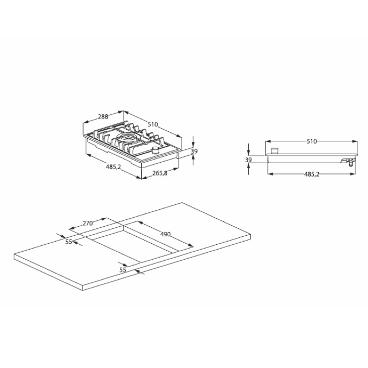 Газовая панель Beko HDCG32220FX 2