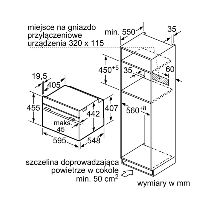 Компактный духовой шкаф Bosch CMG633BB1 9