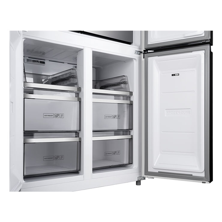 Холодильник Weissgauff WCD 590 Nofrost Inverter Premium Biofresh Dark Inox 4