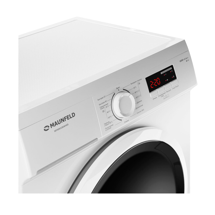 Стиральная машина с фронтальной загрузкой MAUNFELD MFWM106WH05 5