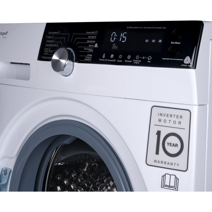Стирально-сушильная машина  Weissgauff WMD 6150 DC Inverter Steam 2