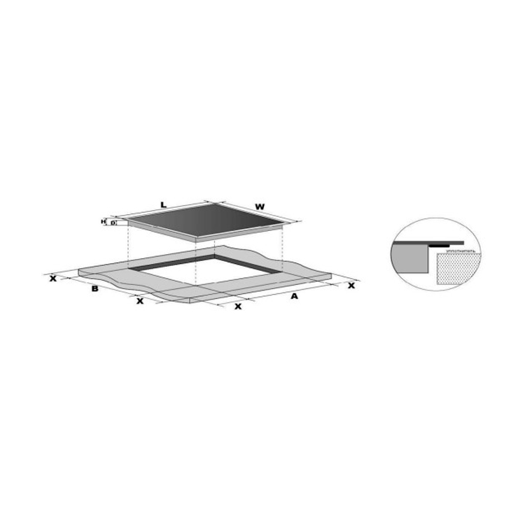 Индукционная панель Weissgauff HI 430 B 3