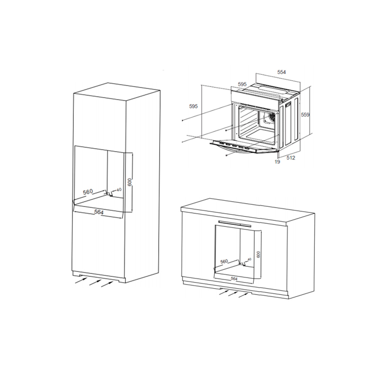 Электрический духовой шкаф MAUNFELD EOEC.564W 9
